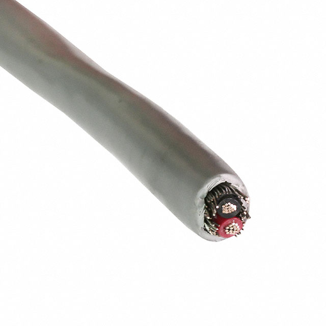 CABLE 2COND 18AWG GRAY SHLD 500'