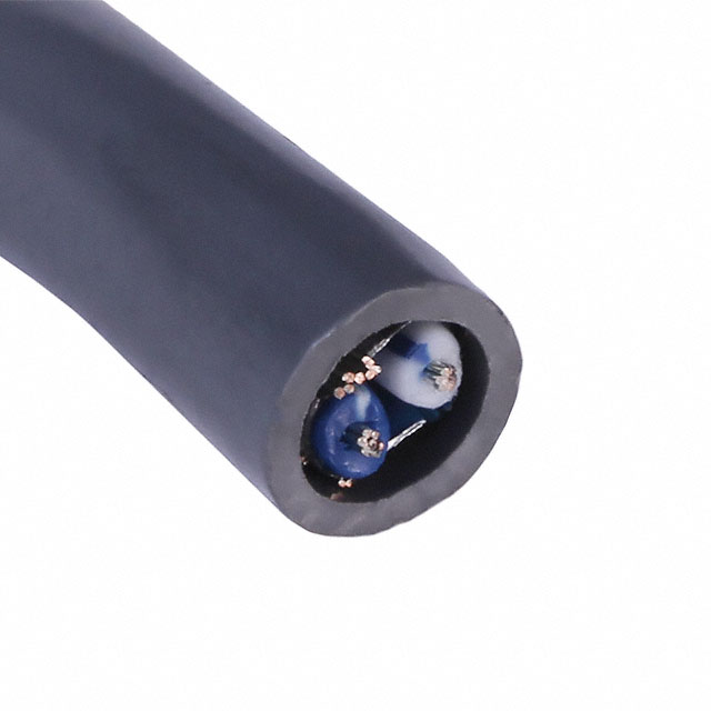 CABLE 2COND 24AWG GRAY SHLD 500'