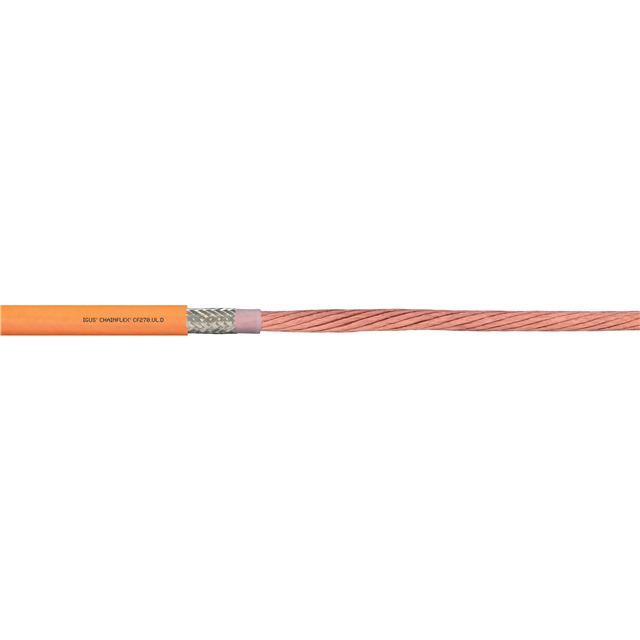 CABLE 4CON 8AWG ORNG SHLD FOOT