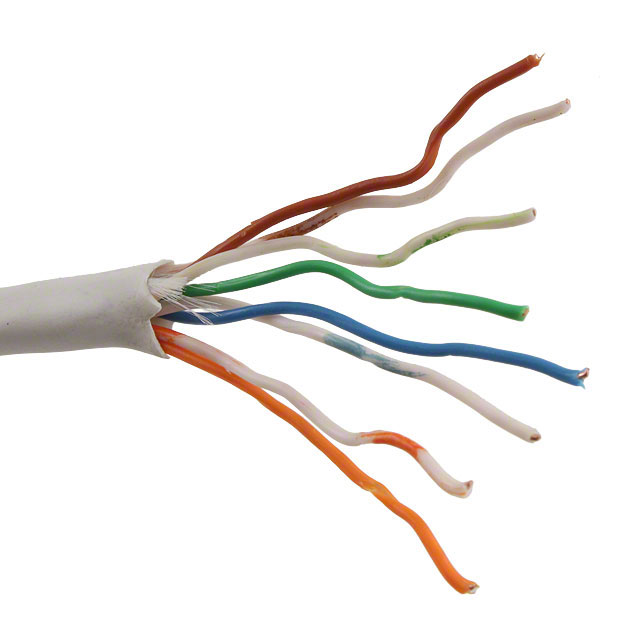 CABLE CAT5E 8COND 24AWG WHITE