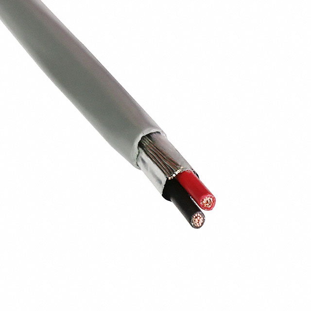 CABLE 2CON 20AWG GRAY SHLD