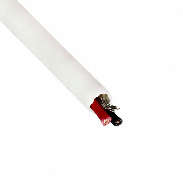 CABLE 2COND 18AWG WHITE SHLD