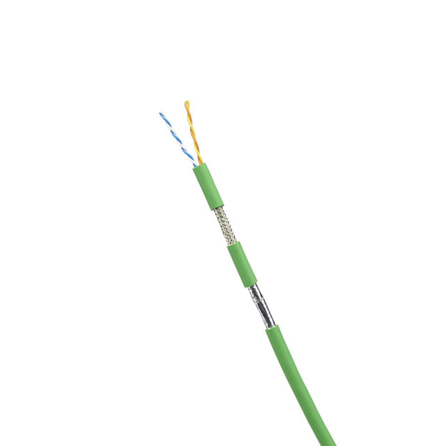 CABLE CAT5E 4COND 22AWG GRN 10'