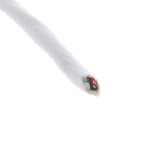 CABLE 4CON 22AWG WHT SHLD 100'