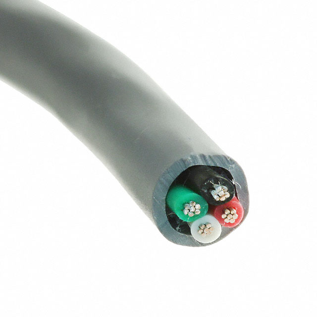 CABLE 4COND 20AWG SLATE 100'