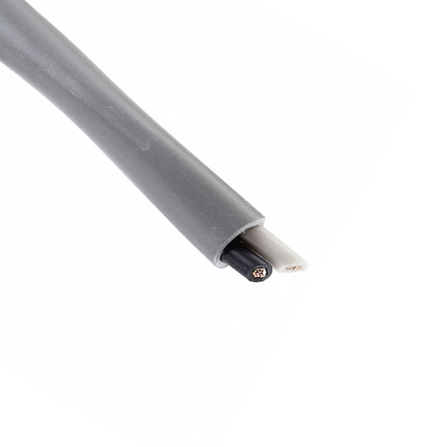 CABLE 2COND 14AWG SLATE 500'