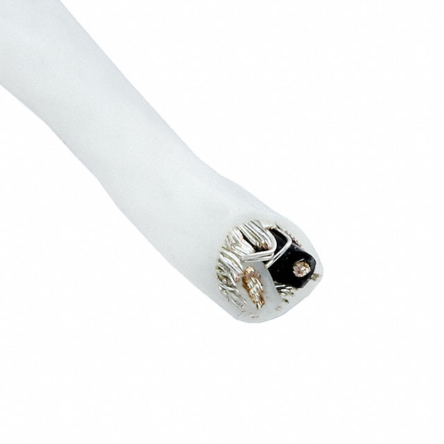 CABLE 2COND 26AWG WHITE SHLD