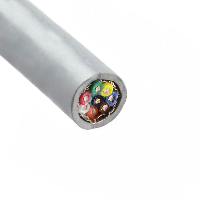 CABLE 8CON 28AWG SLATE SHLD 500'