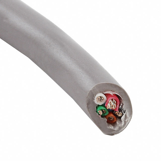 CABLE 5CON 28AWG SLATE SHLD 500'