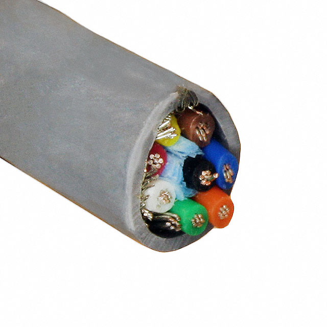 CABLE 8CON 24AWG SLATE SHLD 500'