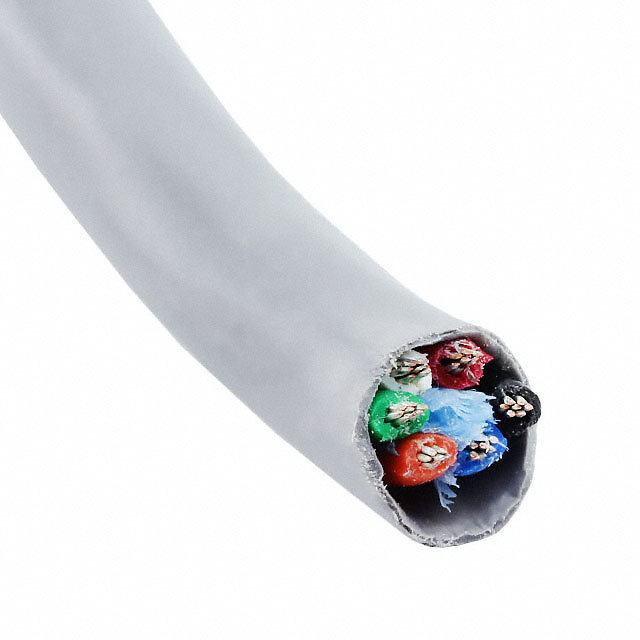 CABLE 6COND 20AWG SLATE 100'