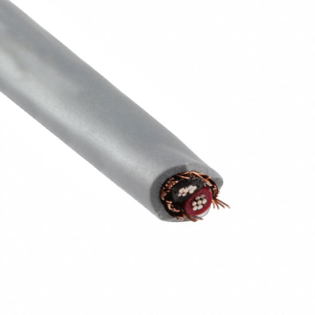 CABLE 2CON 20AWG SLATE SHLD 100'