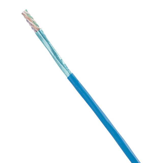 COPPER CBL CAT 6A 4-PR 6.6MM GRY