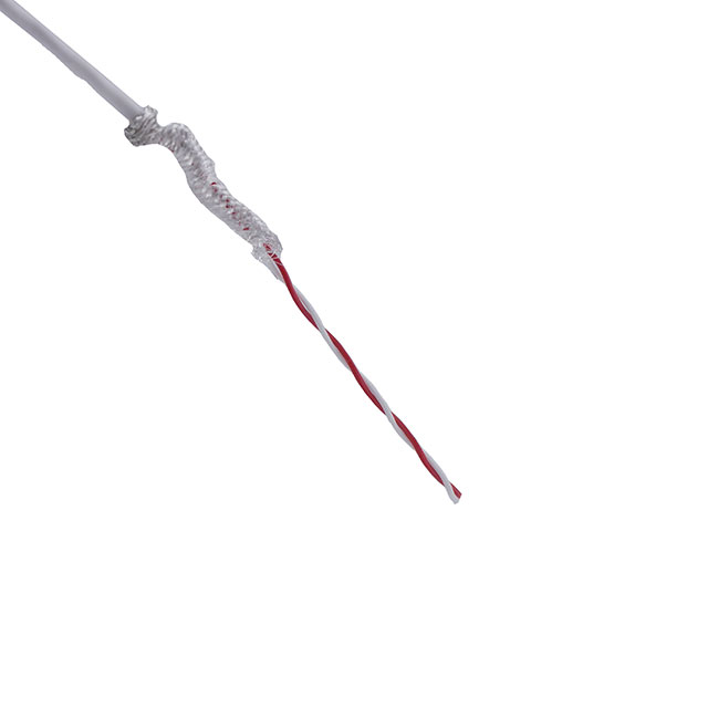 CABLE 2CON 26AWG WHT SHLD 100'