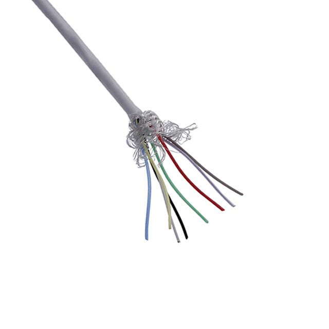 CABLE 8CON 26AWG WHT SHLD 100'