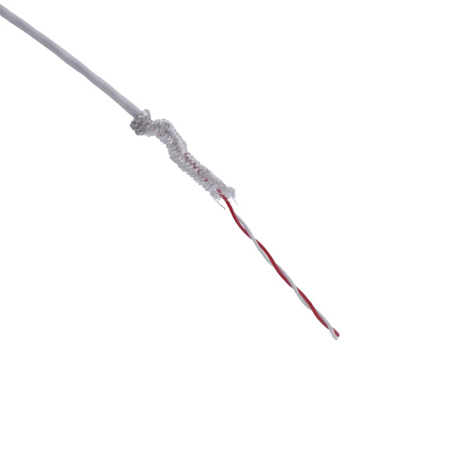 CABLE 2CON 30AWG WHT SHLD 100'