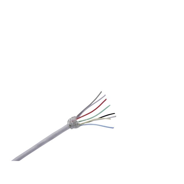 CABLE 8CON 30AWG WHT SHLD 100'