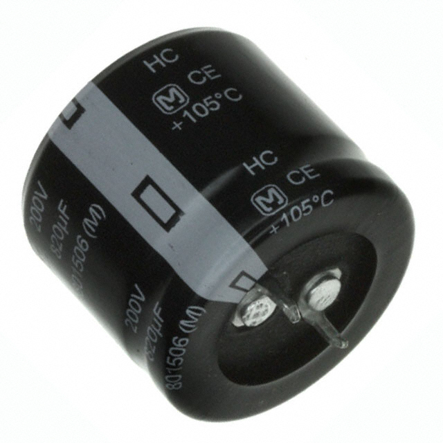 CAP ALUM 820UF 20% 200V SNAP TH