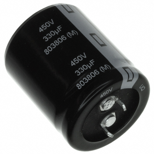 CAP ALUM 330UF 20% 450V SNAP TH