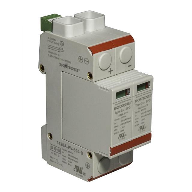 SPD TYP 2/TYP 4 700V MCOV 2 POLE