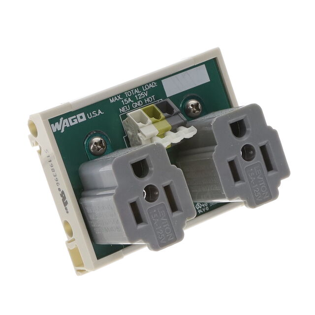 PCB AC OUTLET RECEPTACLE, DUPLEX