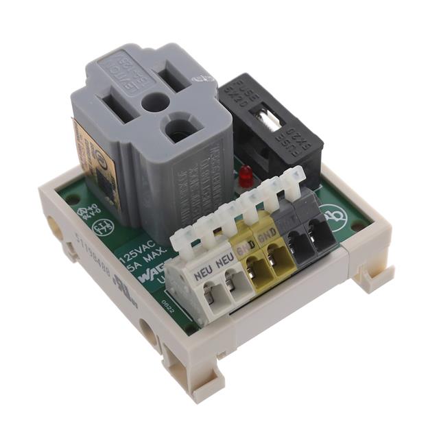 PCB AC OUTLET RECEPTACLE, SINGLE