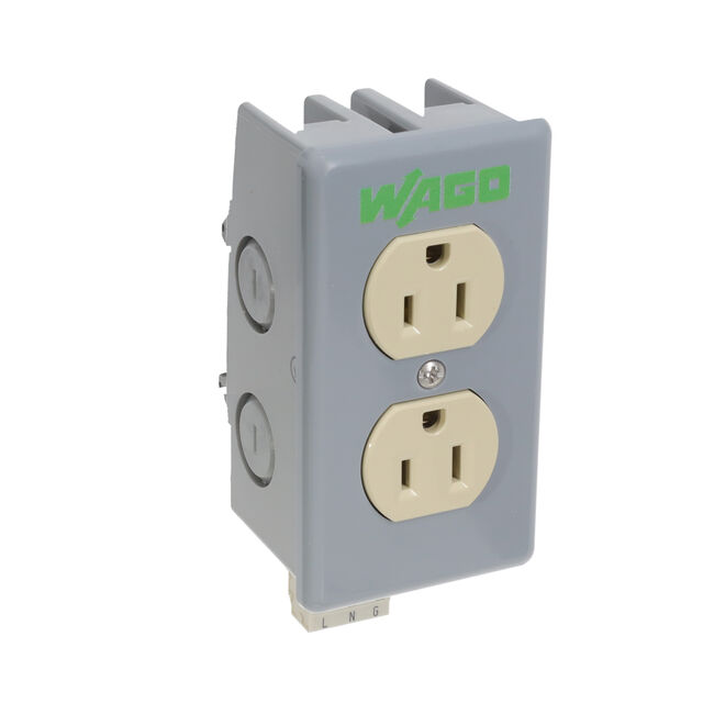 15 AMP DUPLEX OUTLET BOX  WITH A