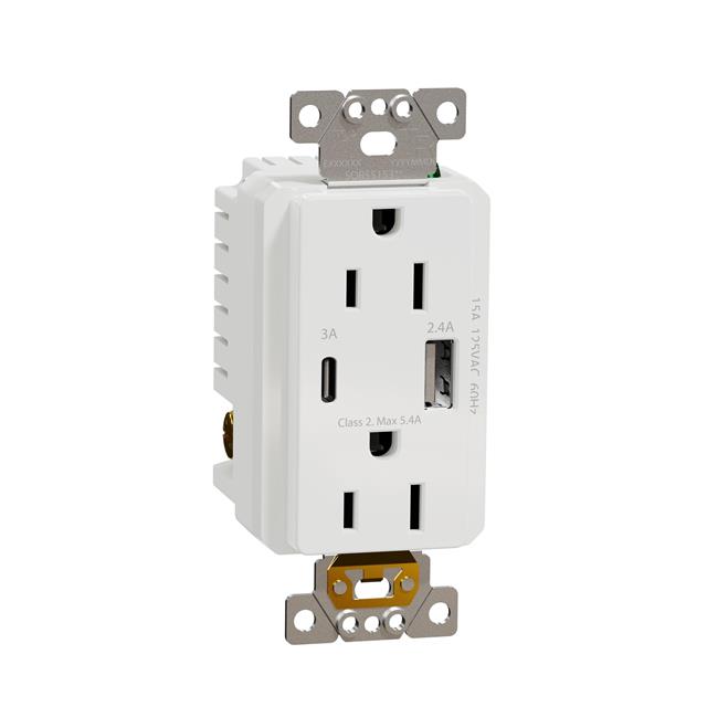 USB A/C 5.4A CHARGR TR DUPLX 15A