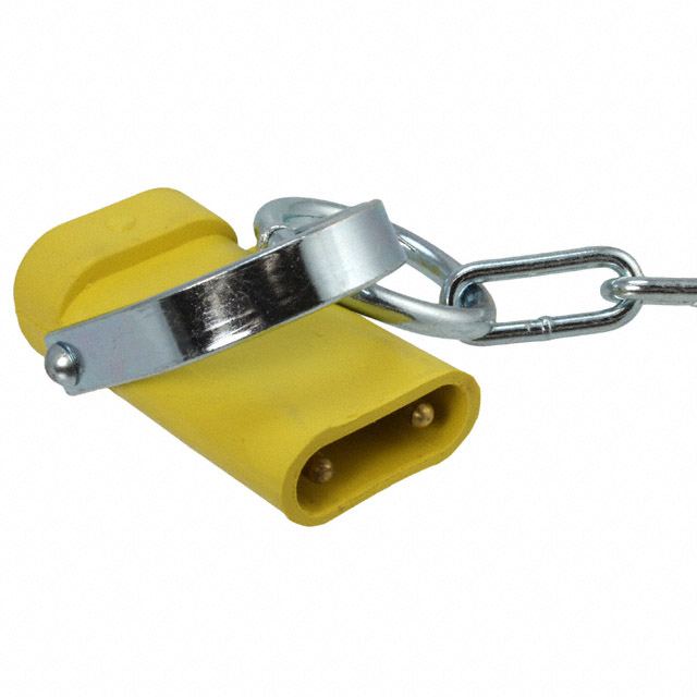 CONN PLUG DB 2POS YEL 2' CHAIN