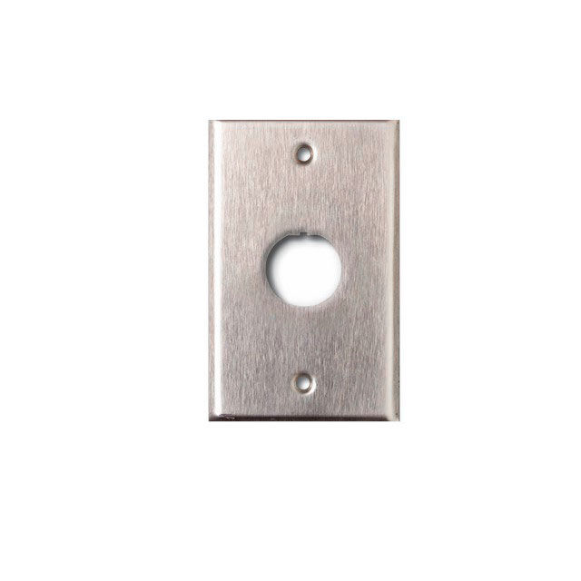 INDUSTR FACEPLATE SG 1-PORT SS