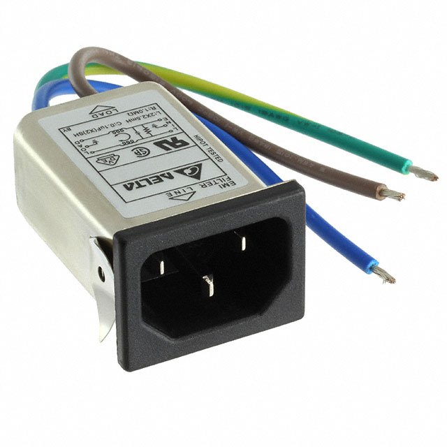 PWR ENT RCPT IEC320-C14 PNL WIRE