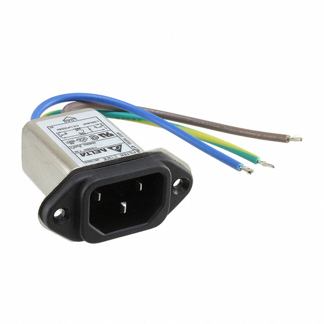 PWR ENT RCPT IEC320-C14 PNL WIRE