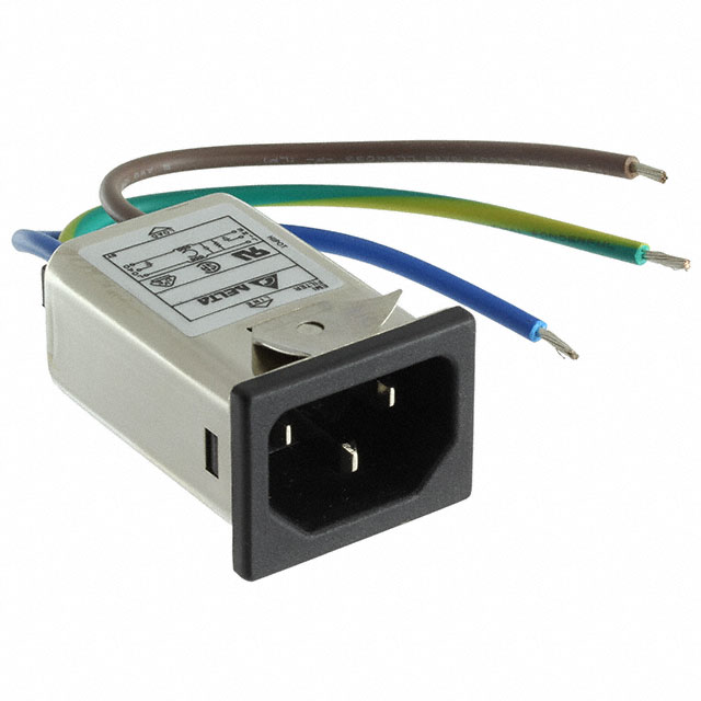 PWR ENT RCPT IEC320-C14 PNL WIRE