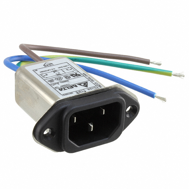 PWR ENT RCPT IEC320-C14 PNL WIRE
