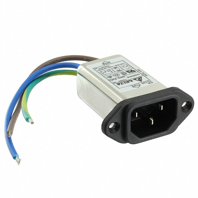 PWR ENT RCPT IEC320-C14 PNL WIRE
