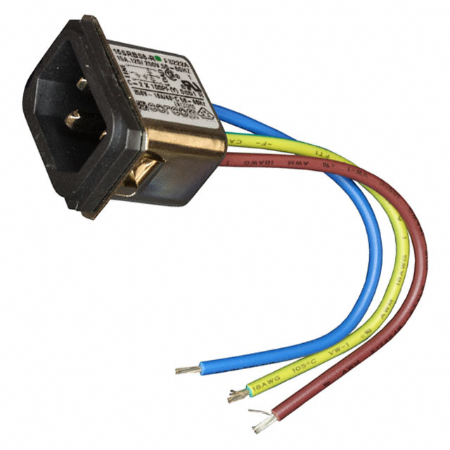 PWR ENT RCPT IEC320-C14 PNL WIRE