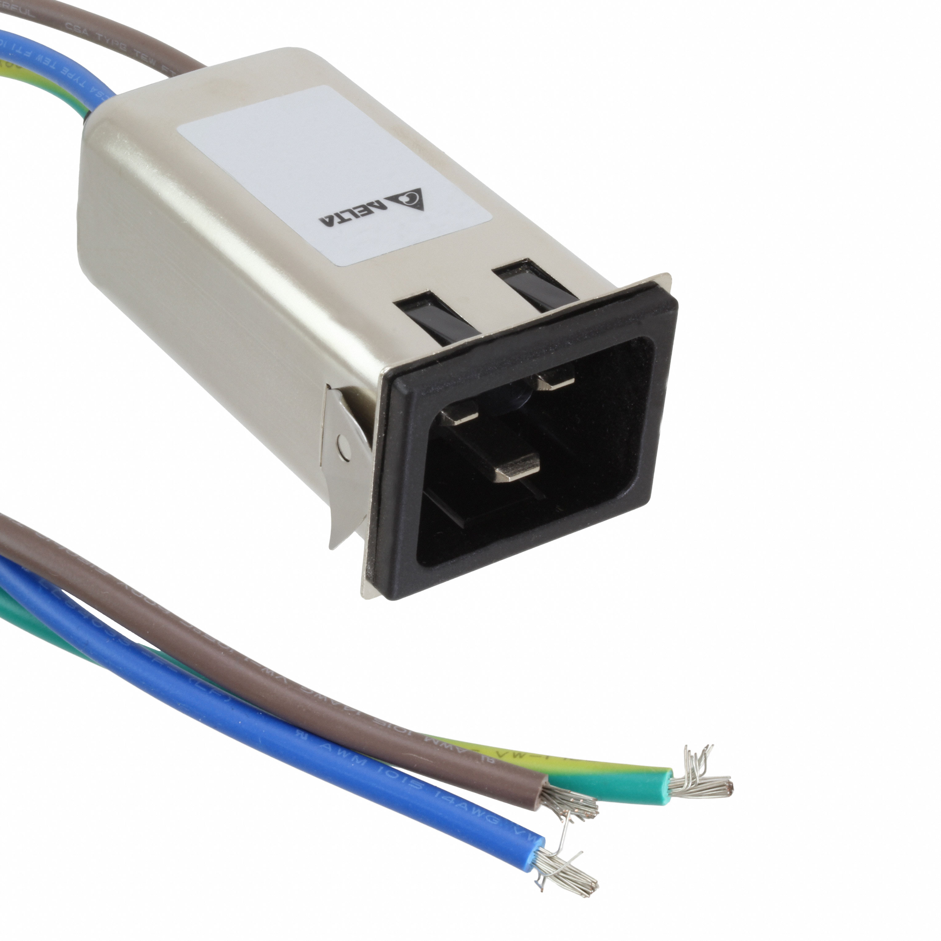 PWR ENT RCPT IEC320-C20 PNL WIRE