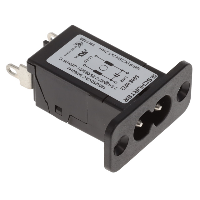 PWR ENT RCPT IEC320-C8 PNL SLDR