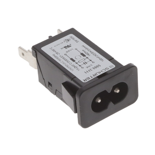PWR ENT RCPT IEC320-C8 PANEL QC