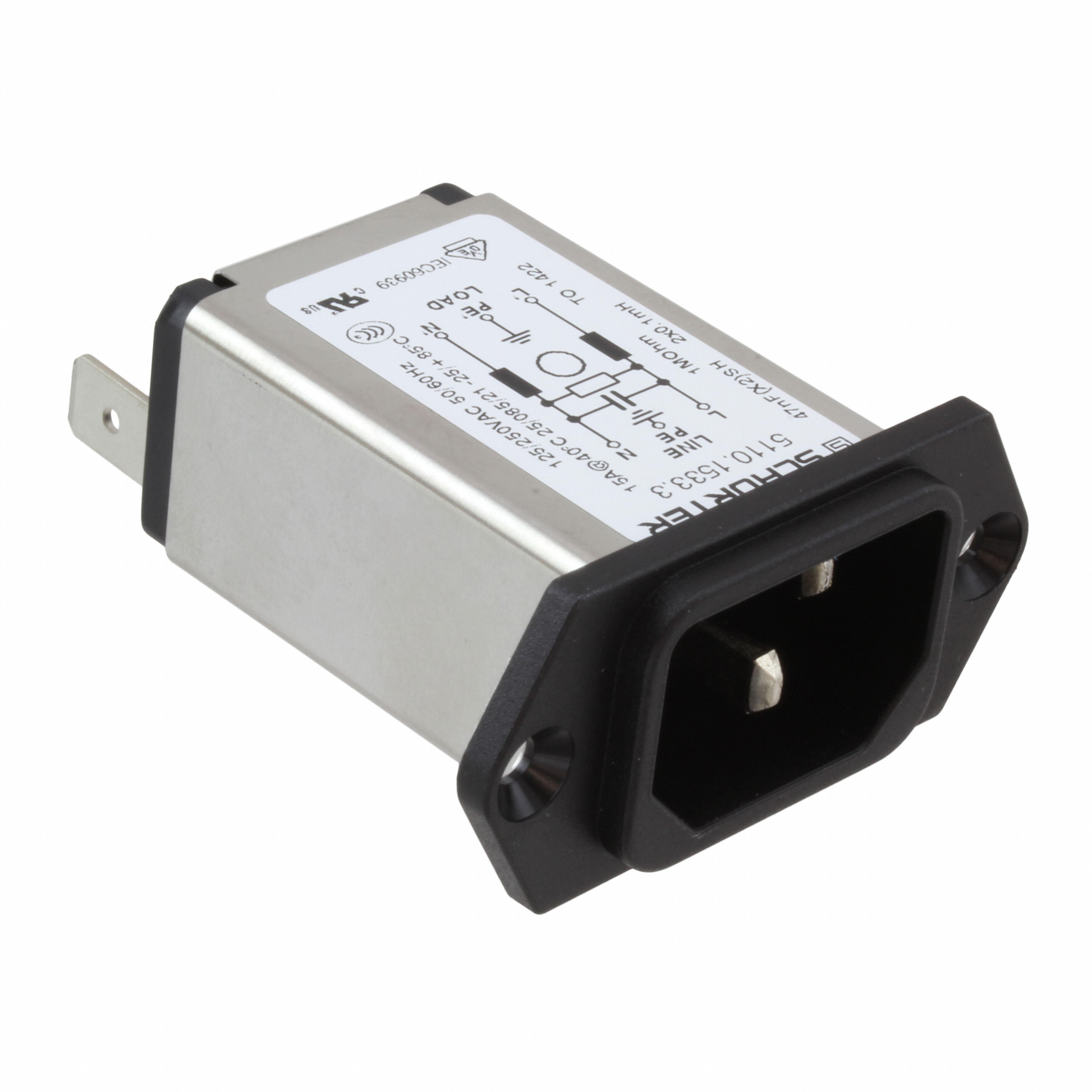PWR ENT RCPT IEC320-C14 PANEL QC