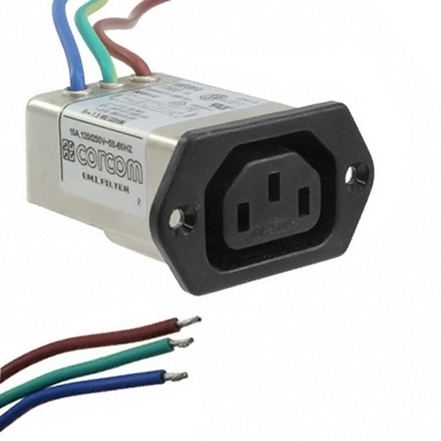 PWR ENT RCPT IEC320-C14 PNL WIRE
