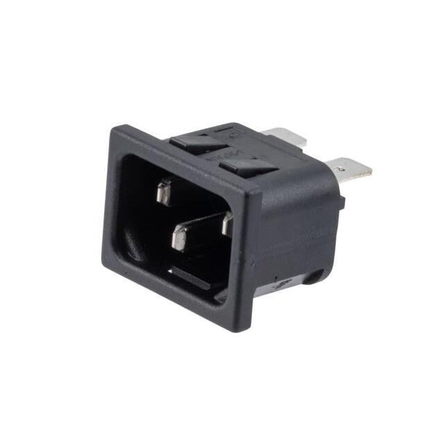 AC PEM C14 1.5MM PANEL SNAP-IN