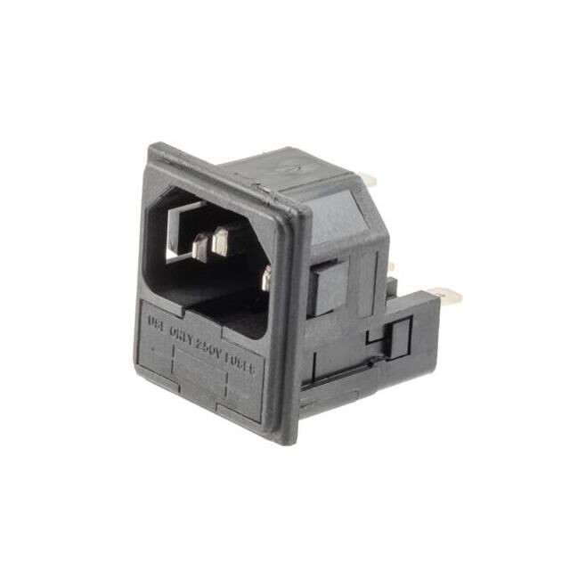 AC PEM C14 2.0MM PANEL SNAP-IN