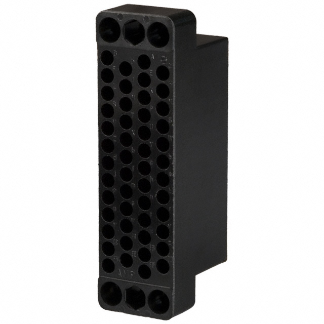 CONN 50POS BLACK PNL MNT
