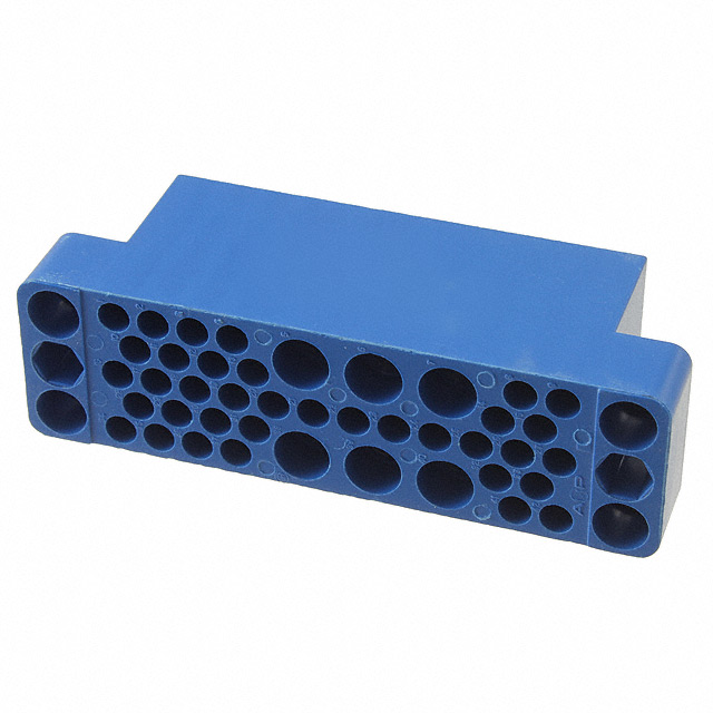 CONN PLUG HSG 42POS BLUE PNL MNT