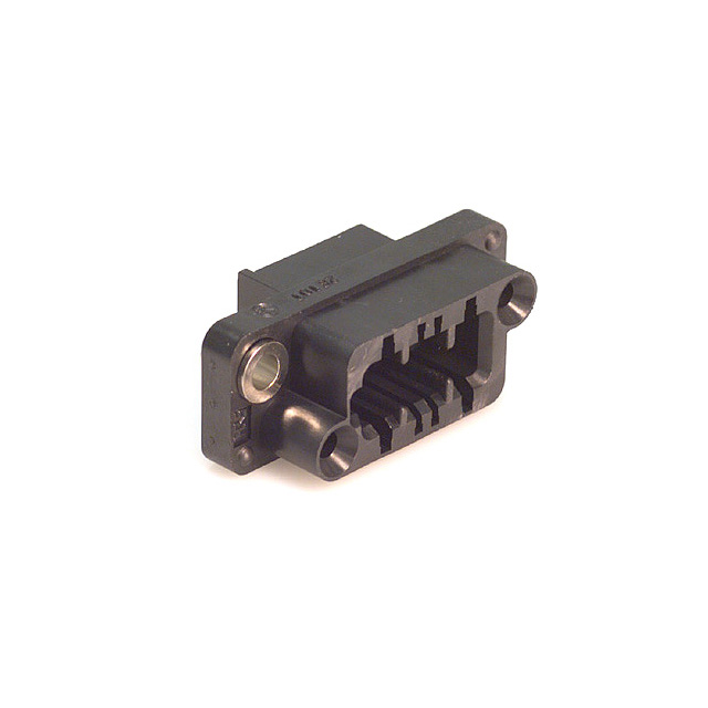 CONN RCPT HSG RACK & PNL 8P BLK