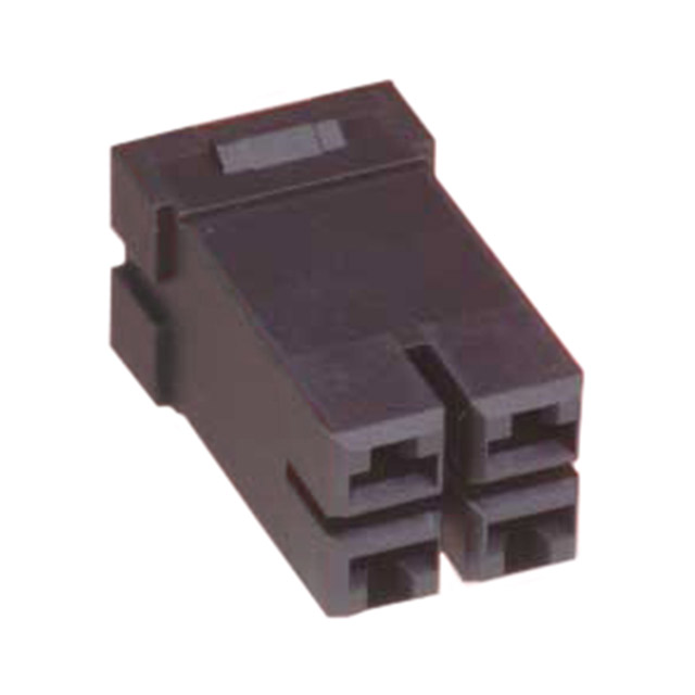 CONN RCPT HSG RACK & PNL 4P BLK