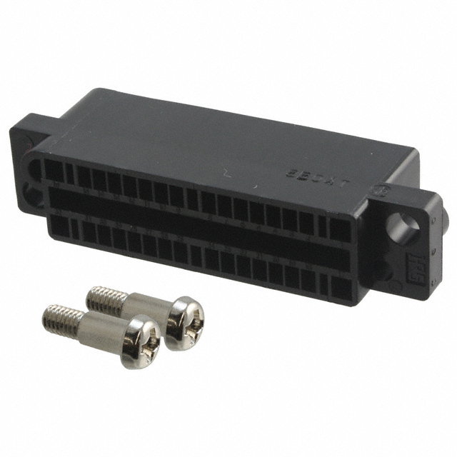 CONN RCPT HSG RACK & PNL 32P BLK