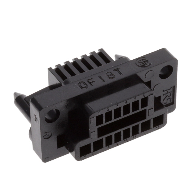 CONN PLUG HSG RACK & PNL 12P BLK
