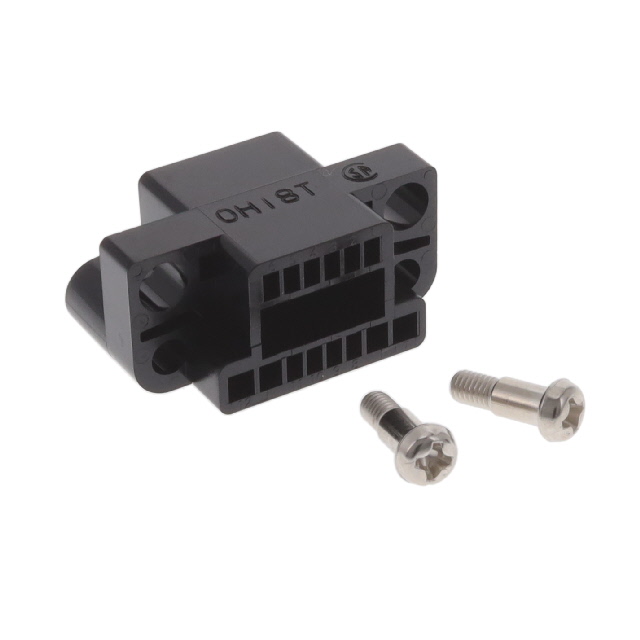 CONN RCPT HSG RACK & PNL 12P BLK